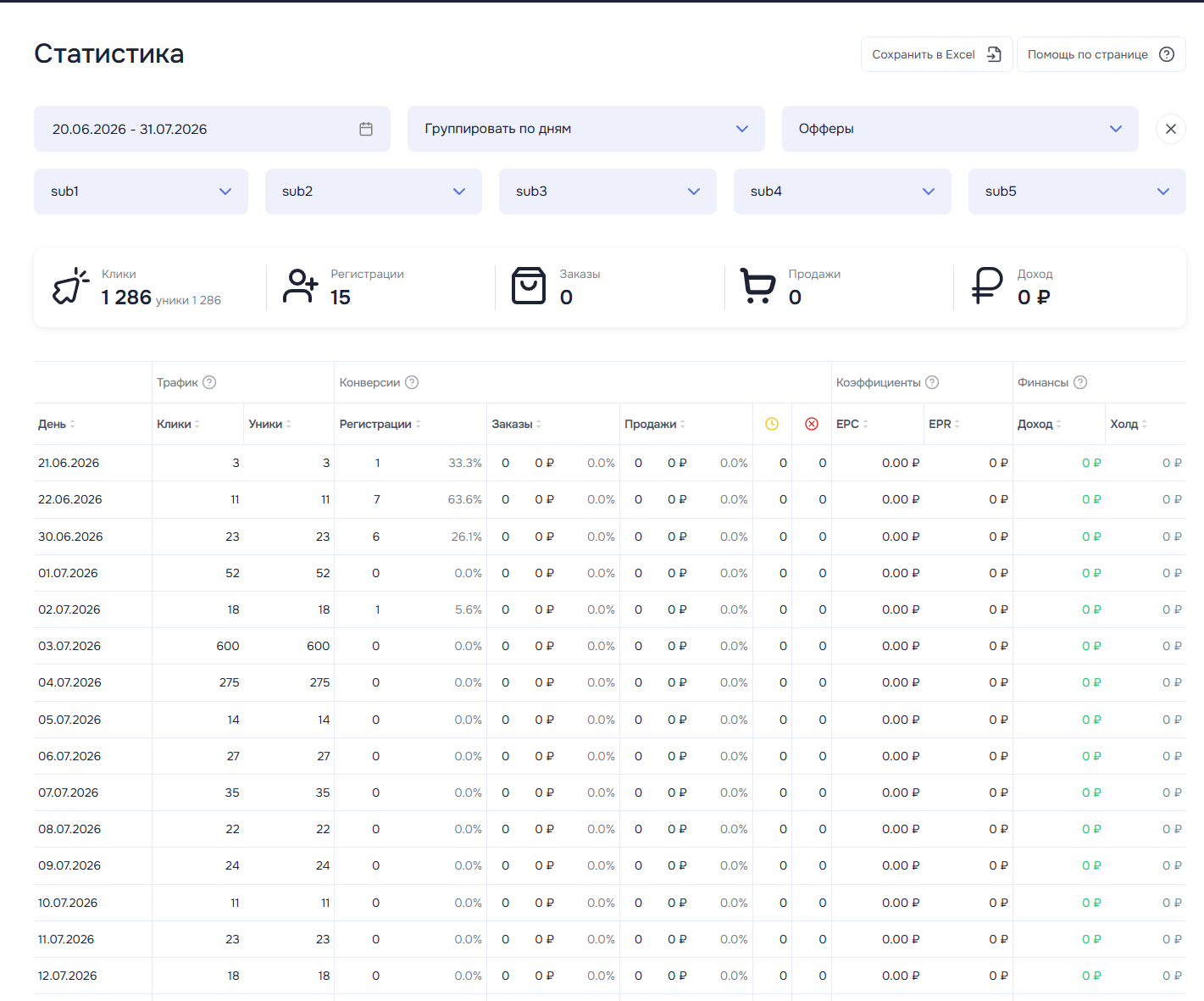 CRM Salid — регистрации